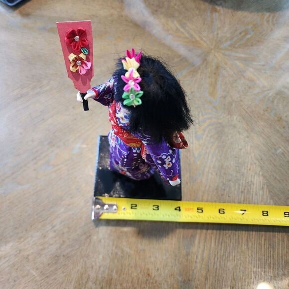 Vintage Kamakura Handcraft Association Japanese Geisha Doll‎ Wood Base - Picture 6 of 9